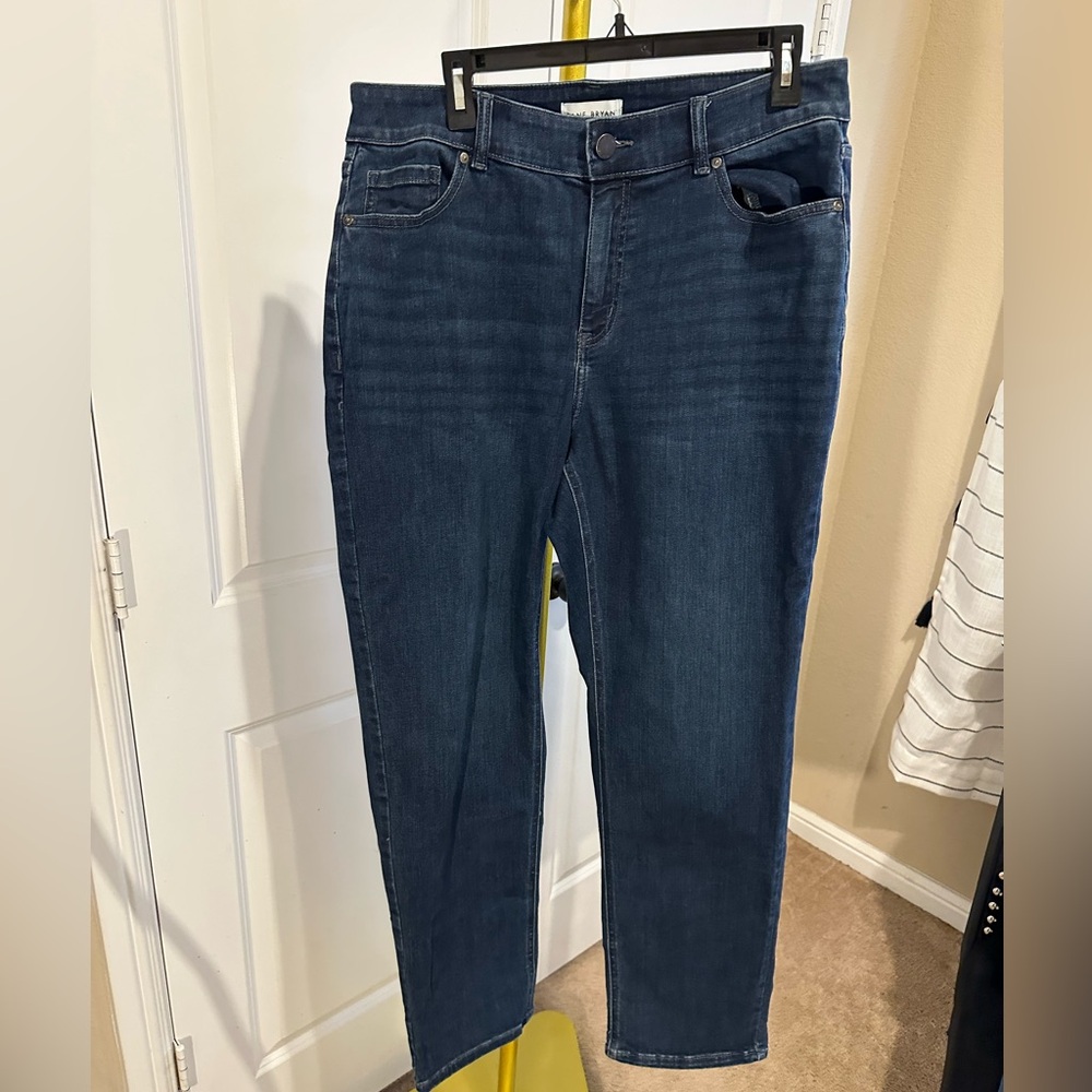 Lane Bryant Dark Blue Straight Leg Jeans size 18” inseam: 31”